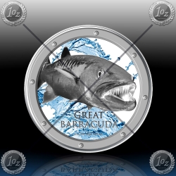 1oz NIUE 2015 BARRACUDA ( NZ Mint) 1oz NIUE 2015 BARRACUDA ( NZ Mint)